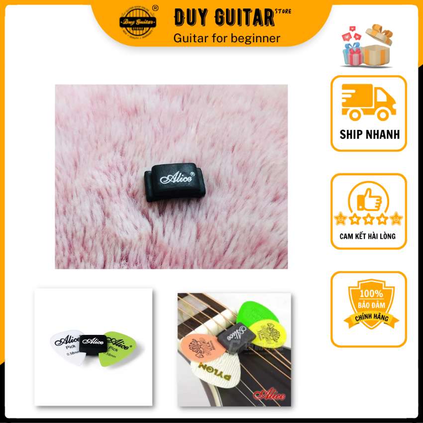 Cao su giữ phím đàn guitar Alice rubber pick holder A010CP Duy Guitar Store