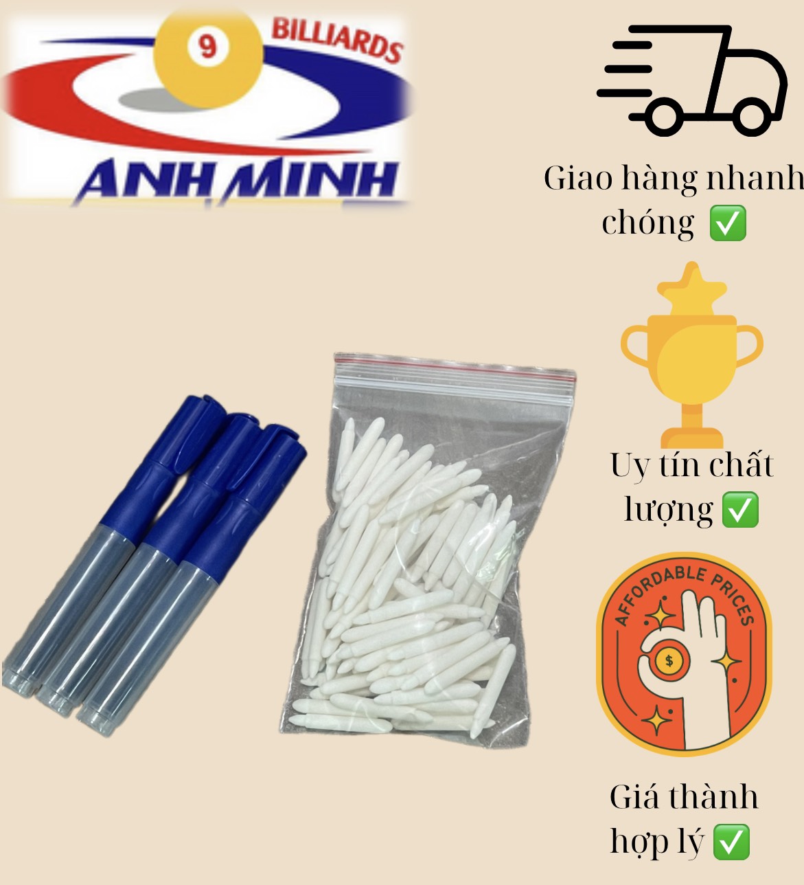 Bút lông nhấn viết bảng 15k/cây