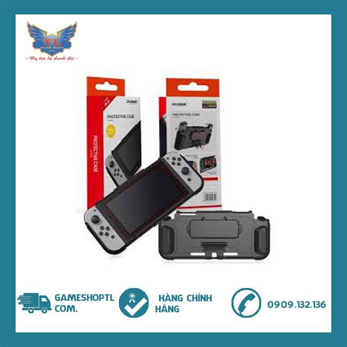Case Bảo Vệ Máy Nintendo Switch V1-V2 Kèm Khe Chứa Thẻ Game Nintendo Switch