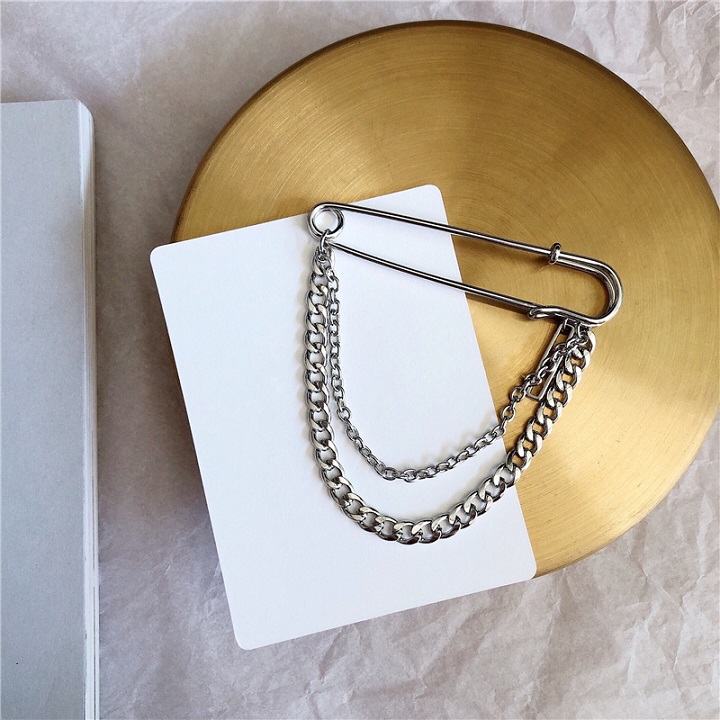 [HCM]Ghim Cài Áo Vest Hình Kim Băng Phong Cách Unisex Thanh Lịch - Vani Store