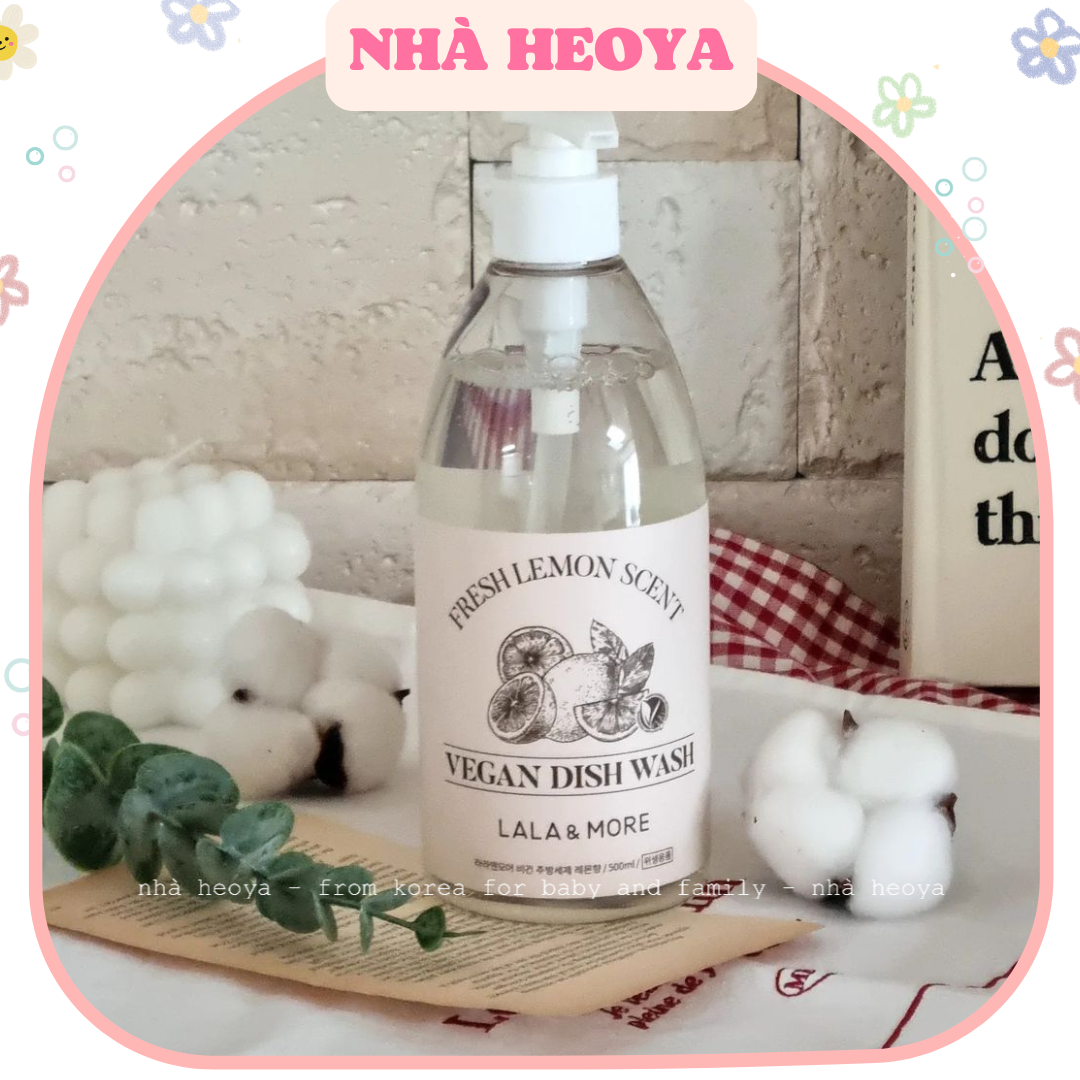 NƯỚC RỬA BÌNH THẦN CHAY LALA&MORE LALAMORE HÀN QUỐC CHAI 500ML