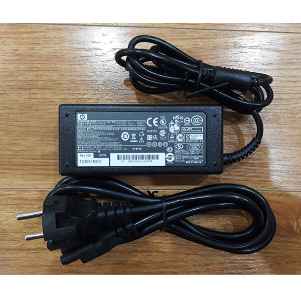 Sạc dành cho laptop HP 18.5v-3.5a đầu vàng