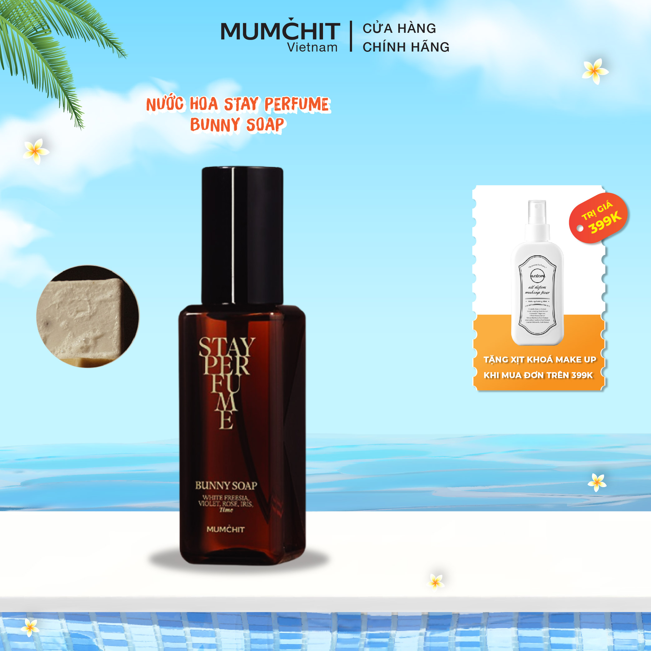 Nước hoa mumchit - mumchit stay perfume bunny soap 80ml