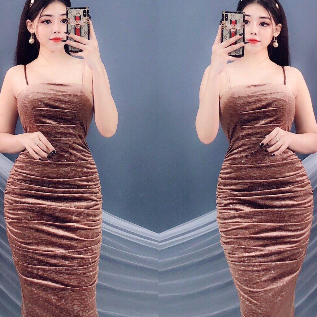 ĐẦM BODY 2 DÂY VÃI NHŨ HÀNG THIẾT CAO CẤP ĐẸP XUẤT SẮC TẠI X79