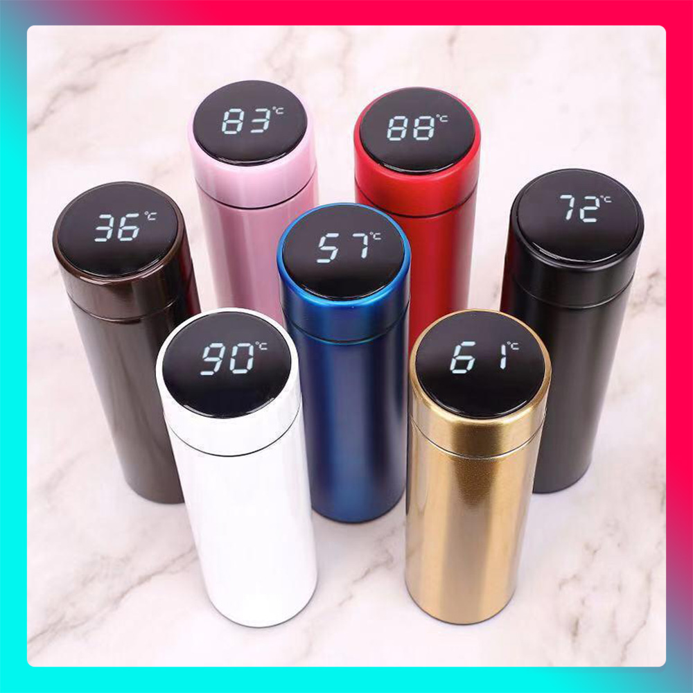 Bình giữ nhiệt ⚡FREESHIP⚡Bình giữ nhiệt hiển thị nhiệt độ - Bình nước thủy tinh