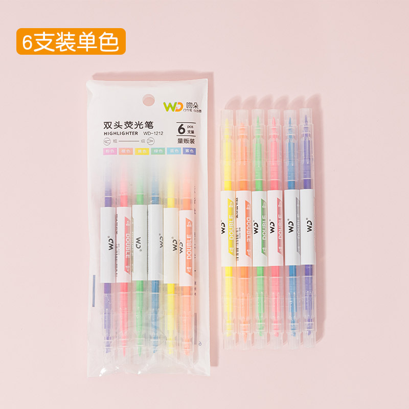 Combo 6 Bút Dạ Quang 6 Màu Tiện Dụng - Bút highlight WD-1212