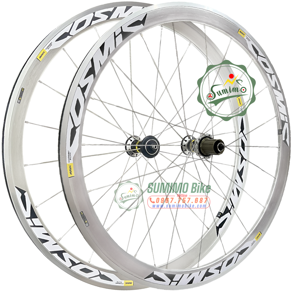 Bánh bộ nhôm MAVIC Cosmic Elite 700c 4cm  - Thắng vành