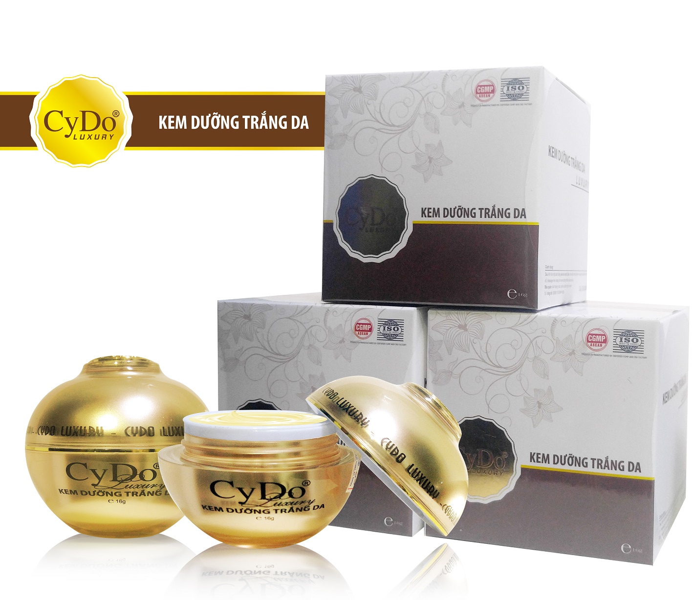KEM DƯỠNG TRẮNG DA LUXURY - CYDO 16G  CHÍNH HÃNG