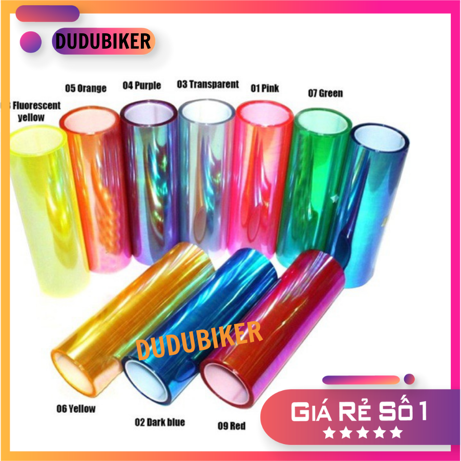 Đề can decal dán pha đèn màu ngọc trai khổ 30cm x 50cm