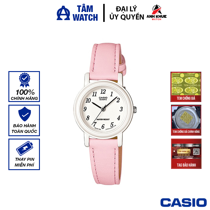 Đồng hồ nữ dây da casio standard chính hãng anh khuê lq-139l-4b1df