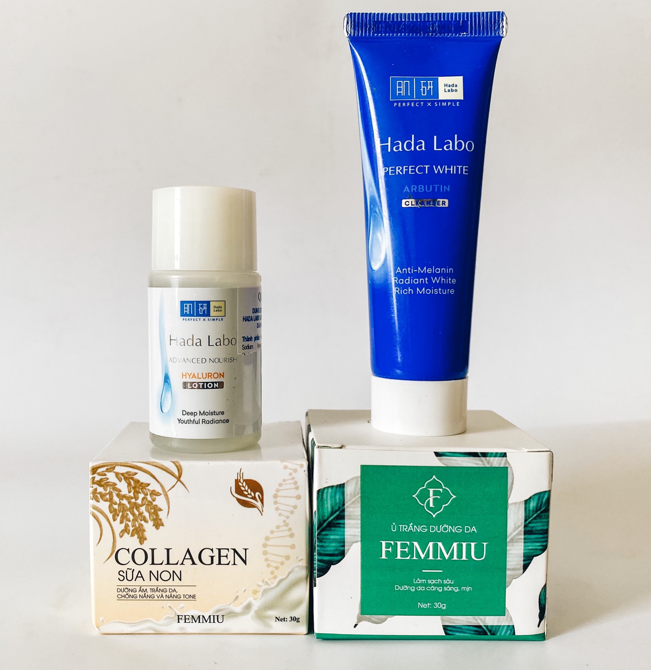 (MUA 2 TẶNG 2)Combo Dưỡng Trắng Da Mờ Thâm Mụn Tại Nhà ( Kem Collagen + Kem Thải Độc Hút Chì + Sửa Rửa Mặt và Toner Dưỡng Âm) Chính Hãng