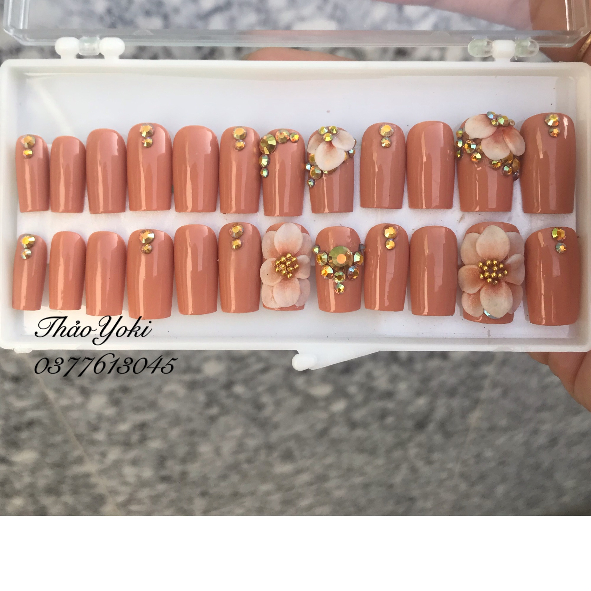 Móng tay thiết kế Nailbox bộ 24móng
