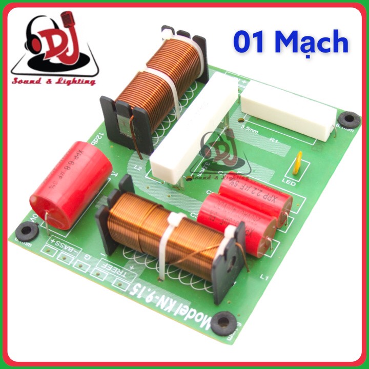 Mạch phân tần loa full đơn KN-9.15 01 cái 1 bass 1 treble hàng nhập nguyên chiếc phân tần loa mạch loa phân âm loa