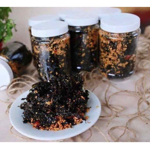 Rong biển sấy tỏi - rong biển sấy giòn 100gr - ăn liền/ăn chay - ăn vặt