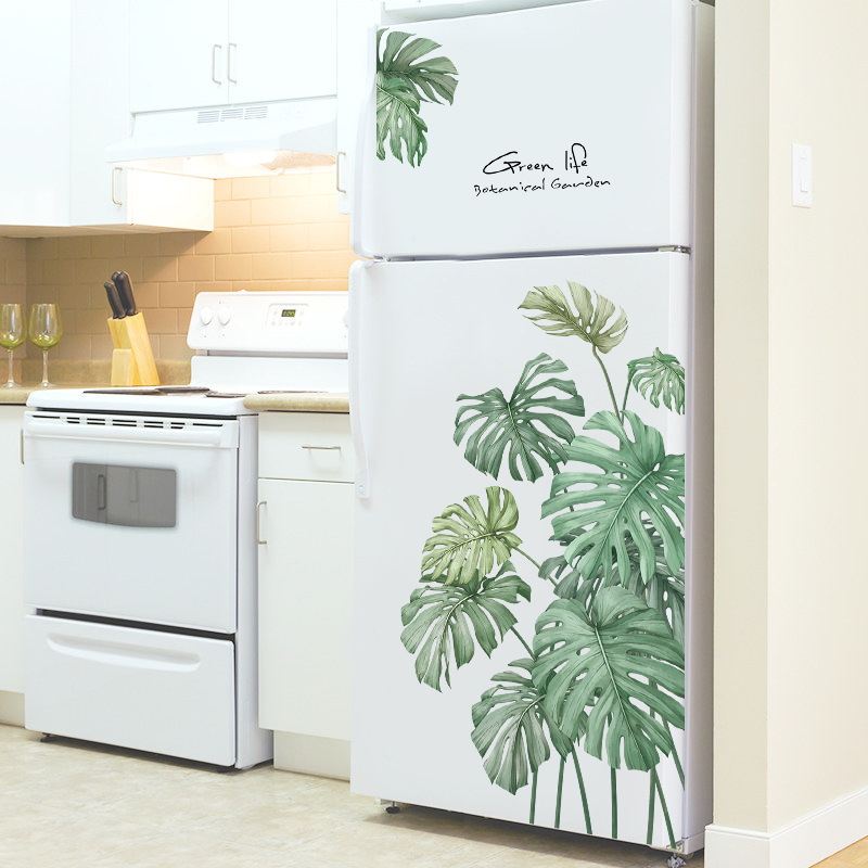 Decal dán tường cây lá nhiệt đới QR9146