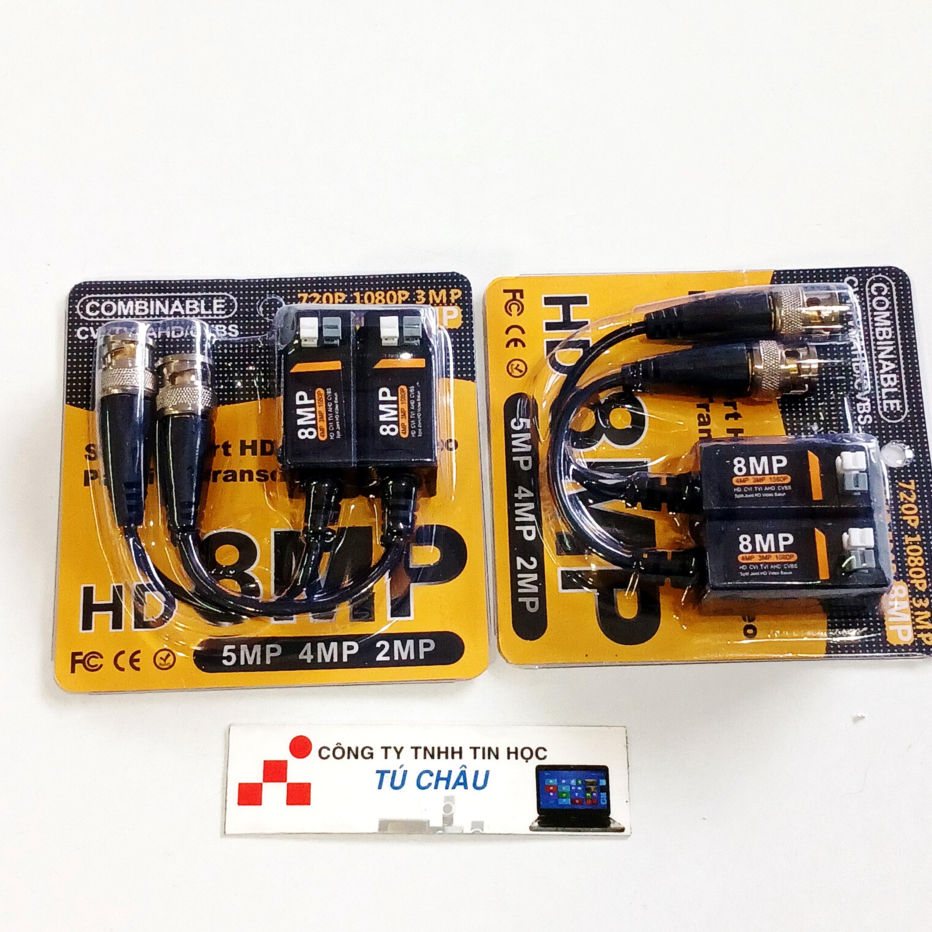 Video Balun Camera Full HD 8Mp Loại khóa gài / Vĩ Vàng 8MP HD Analog Video