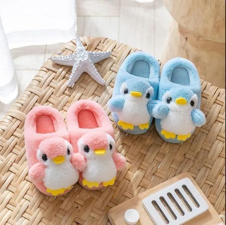 Dép bông trẻ em, dép bông hình chim cánh cụt dp103