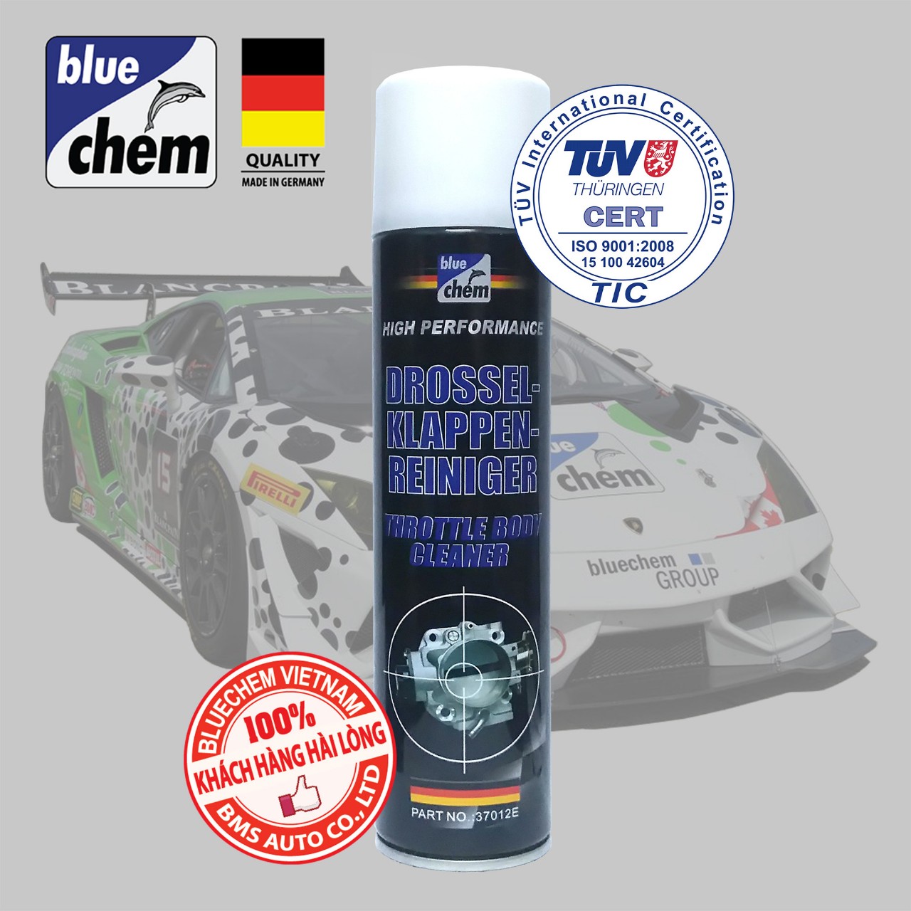 Vệ sinh họng ga , bướm ga Bluechem