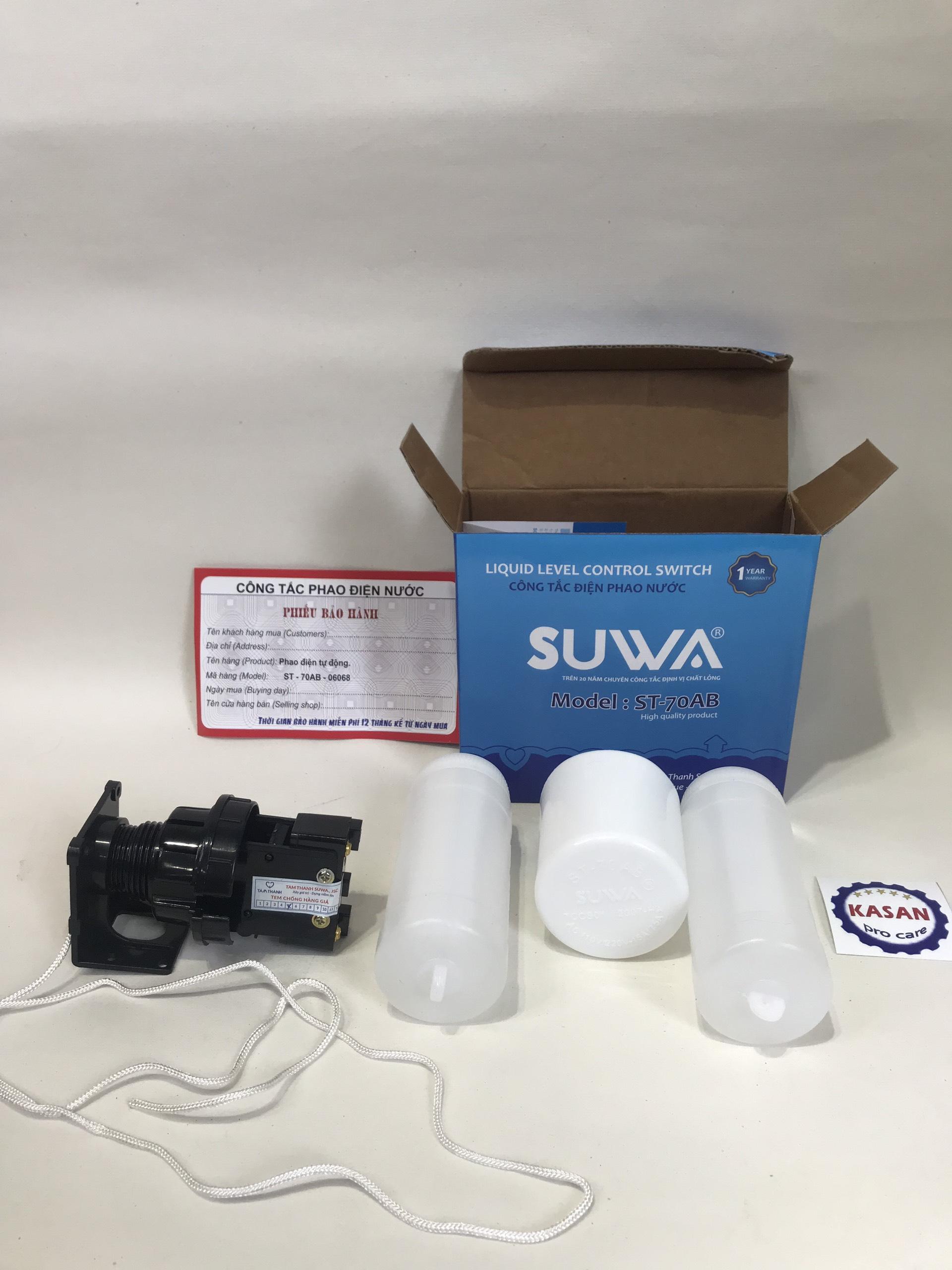 Phao điện tự động SUNWA CAO CẤP,  chống cạn, chống tràn cho bồn nước, bể nước ngầm