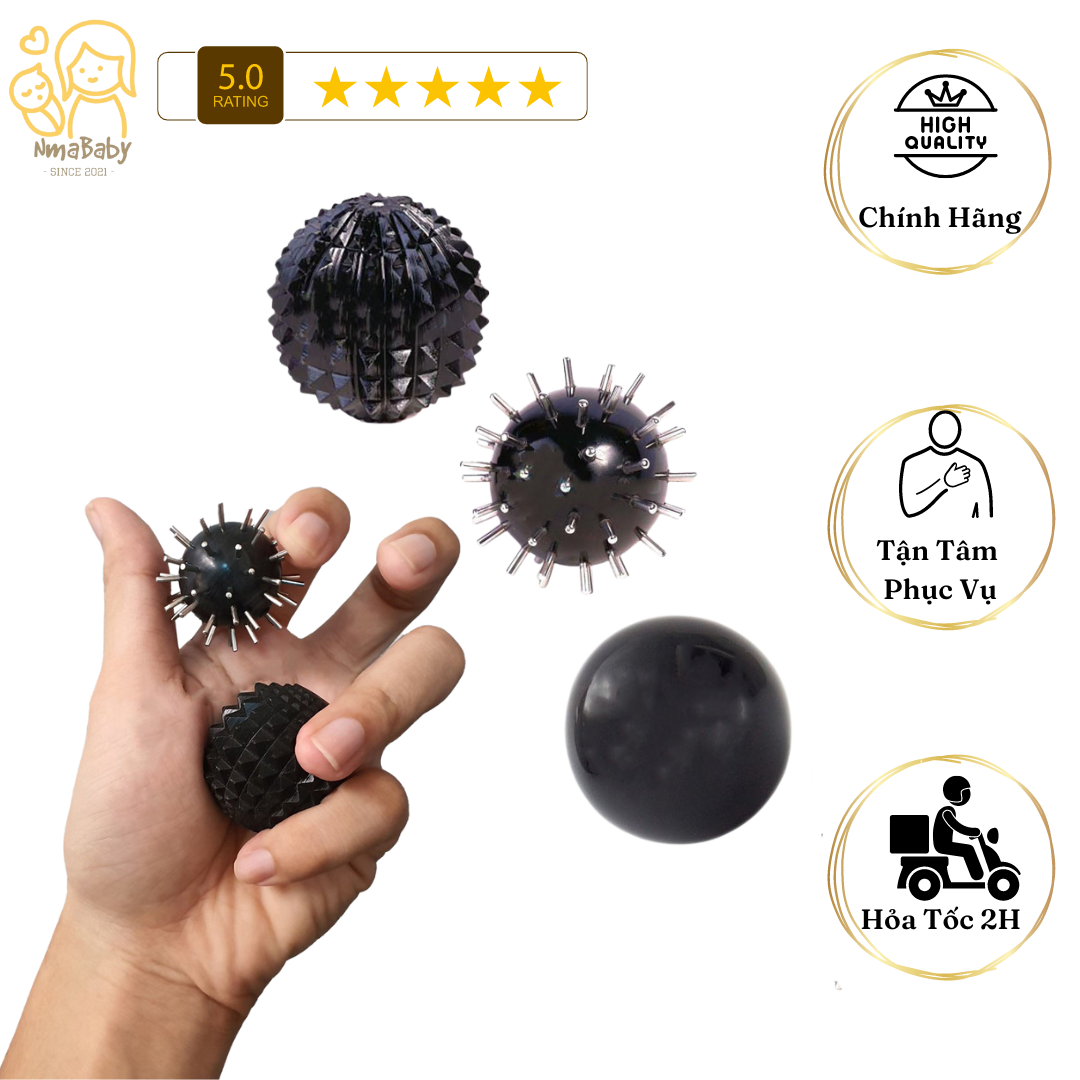 2 quả bi lăn tập tay giảm căng thẳng - dụng cụ diện chẩn - hãng vinamassage