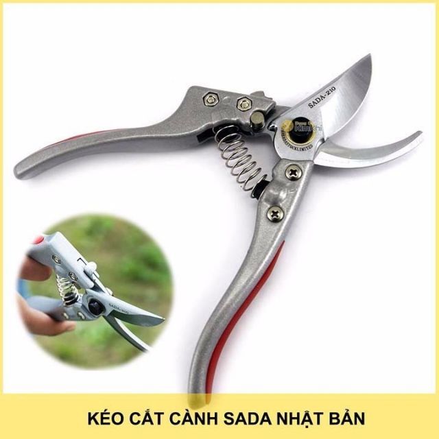 Kéo cắt tỉa cành cây nhật bản dụng cụ làm vườn chuyên nghiệp, kéo cắt tỉa cây cảnh, dụng cụ làm vườn, kéo cắt tỉa hàng rào -Shoptuankiet