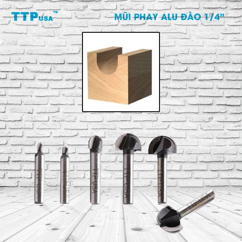Mũi phay đào 8mm ttpusa