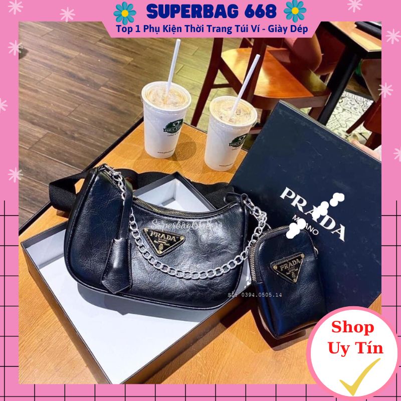 Bộ 2 Túi Ví Đeo Chéo ♥️FREESHIP♥️ Set Túi Nữ Da Mềm Phong Cách Hàn Quốc HQ149