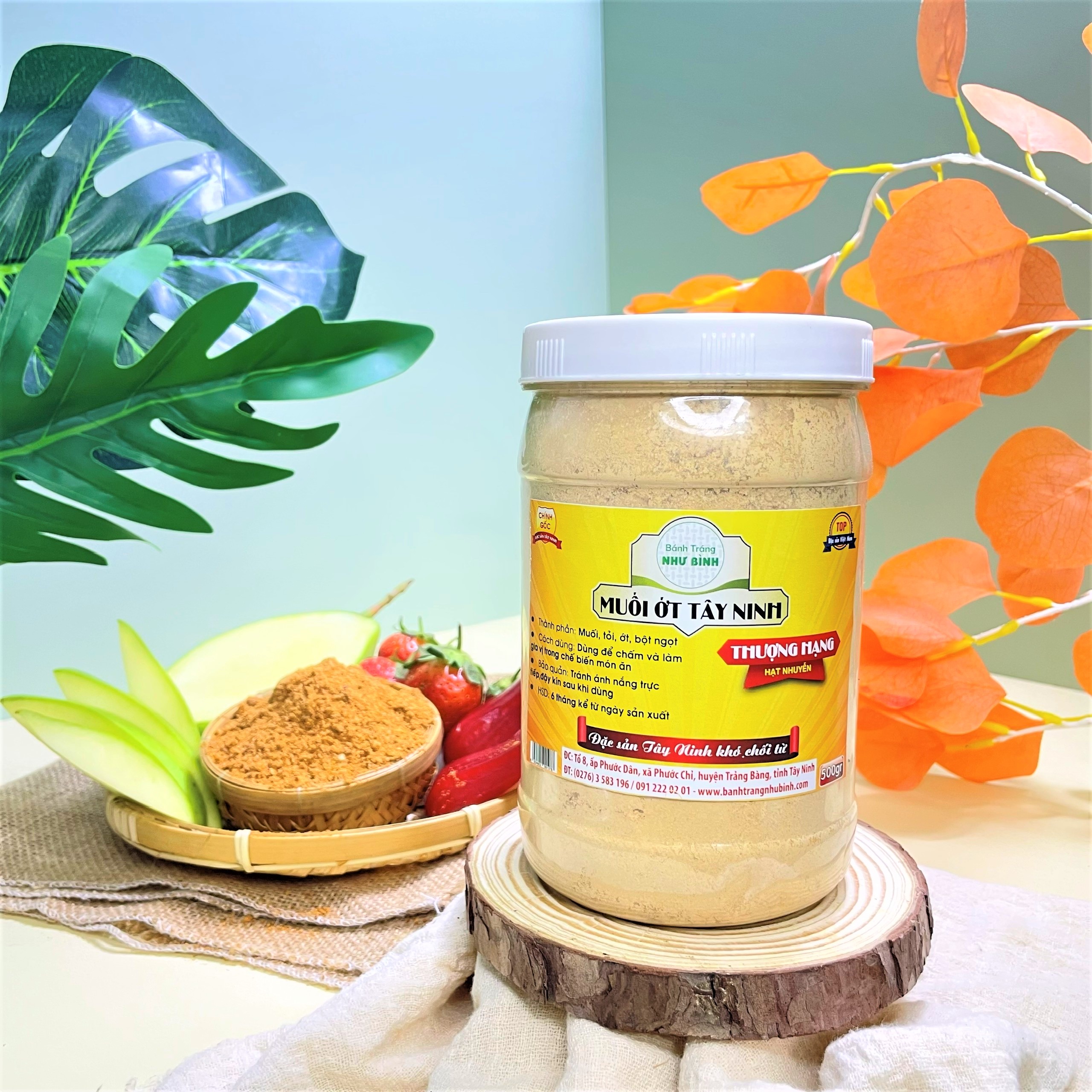 Muối Ớt Tây Ninh HẠT NHUYỄN Như Bình Dùng Chấm Trái Cây Trộn Bánh Tráng ĂN BAO GHIỀN