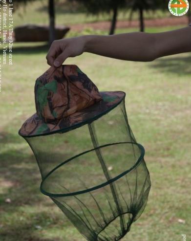 mũ câu cá chống muỗi mũ đi rừng chống côn trùng mũ bắt ong rằn ri