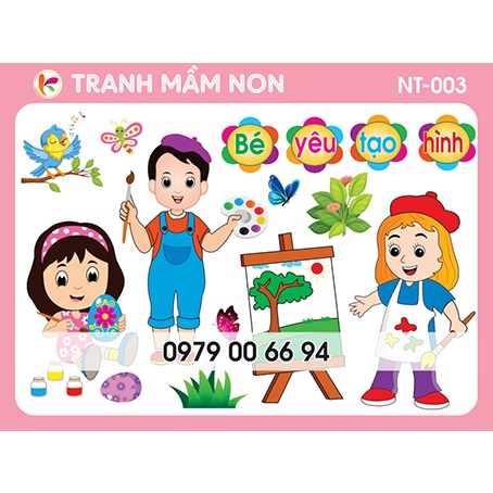 Decal mầm non - góc nghệ thuật nt-003