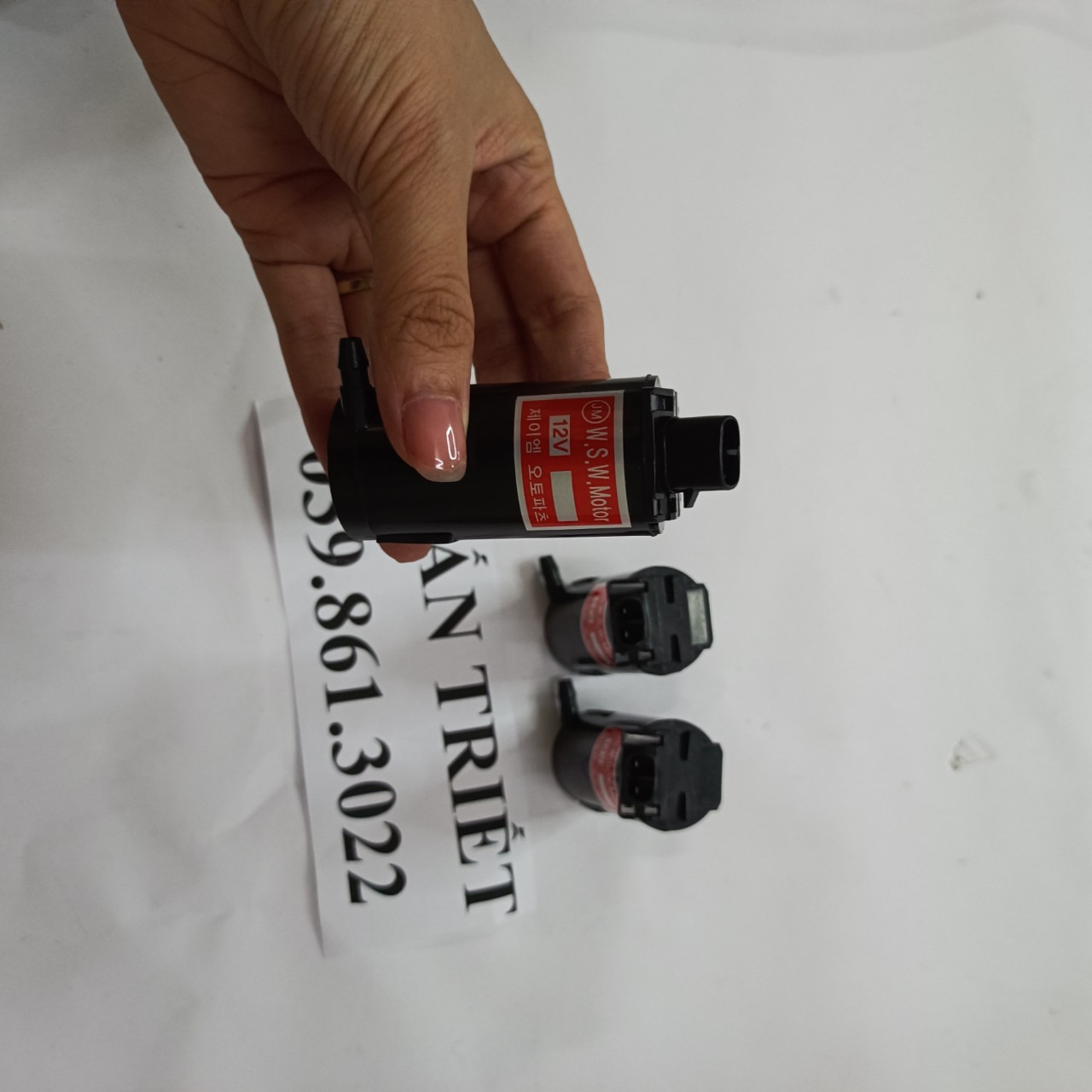 Mô tơ bơm nước rửa kính matiz 1, matiz 2 - 96318238 - phụ tùng tuấn triết