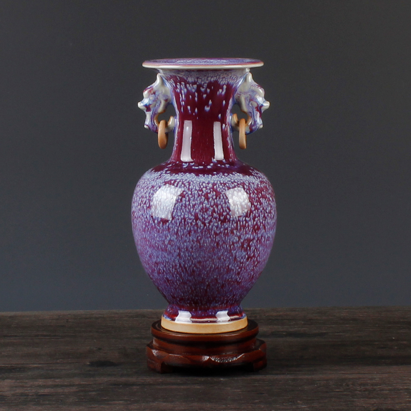 Đồ Trang Trí Bình Hoa Gốm Sứ Jingdezhen Đồ Trang Trí Nhà Cửa Phòng Khách Kiểu Trung Quốc Nhỏ Hoa Mở Cổ Sứ Trắng