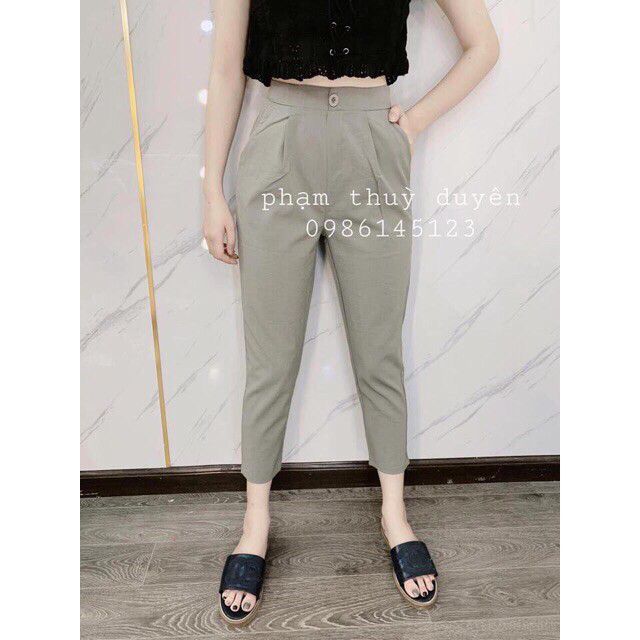 Quần baggy khuy đũi xước hàn.