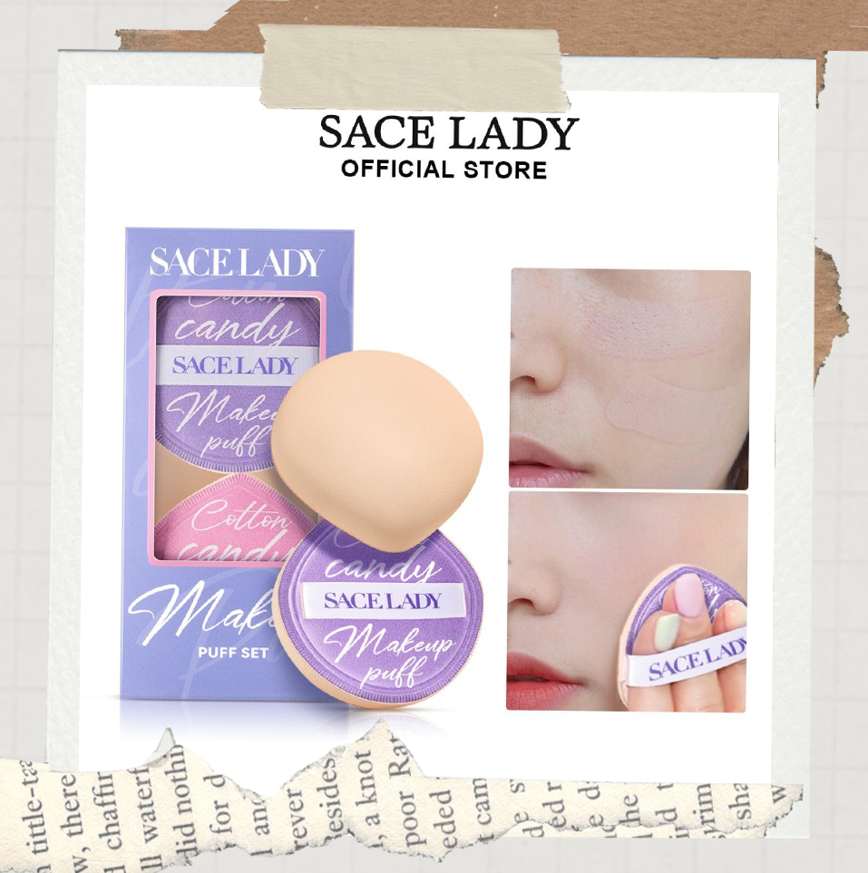 Mút trang điểm sace lady combo 2 miếng bông trang điểm cao cấp