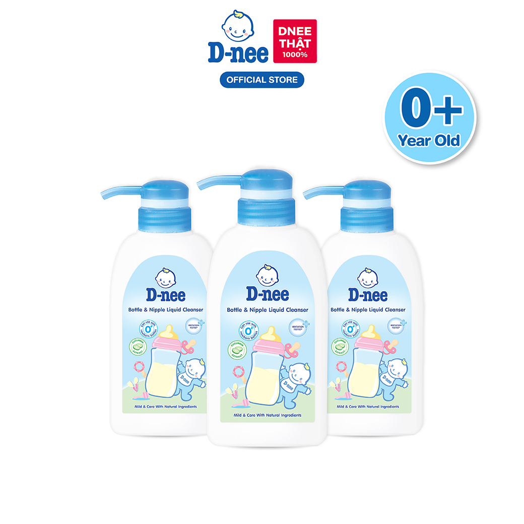 Combo 3 nước rửa bình sữa d-nee 500 ml
