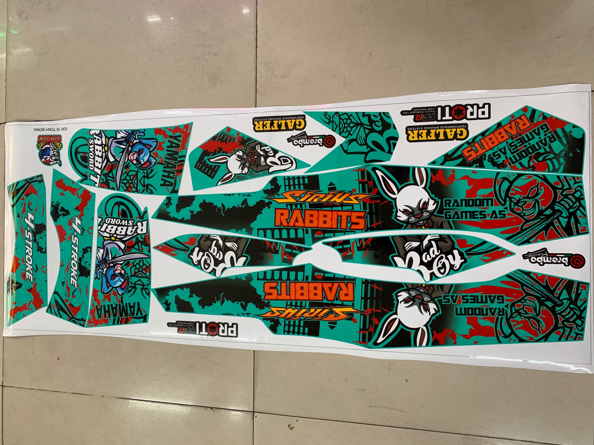 [HCM]Tem rời sirius xanh lục bảo bản 3 lớp bóng cao cấp