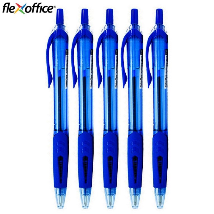 Viết mực nước thiên long flexoffice fo-gel-b012, hộp bút bi 10 cây
