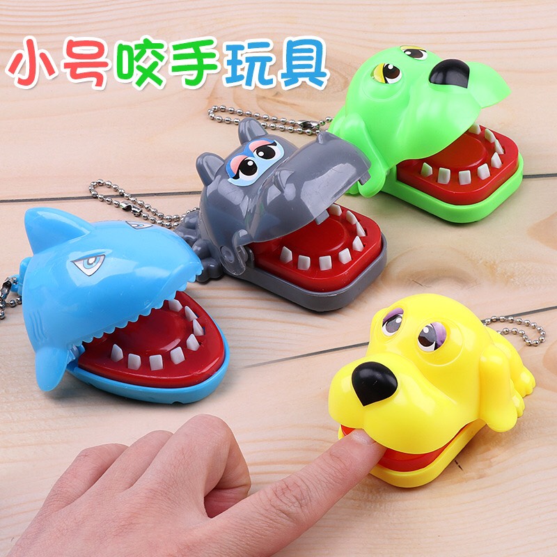 Đồ chơi cá sấu, cá mập, chó, thú mini bấm răng cắn tay, khám răng nghộ nghĩnh