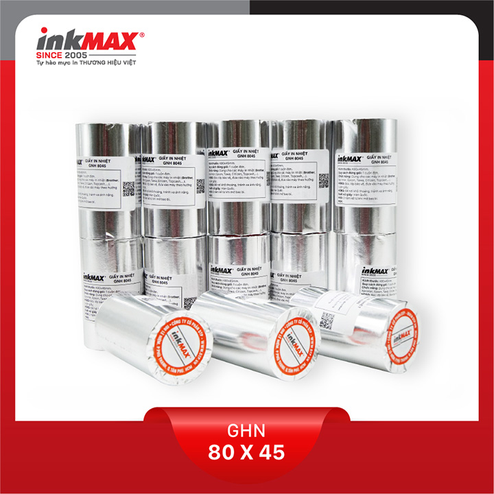 (Combo 10 cuộn) Giấy in nhiệt K80X45mm - Giấy in Bill K80 - Giấy in hóa đơn K80 - Dùng cho các dòng máy in: XPRINTER, EPSON, BIXOLON, COGNITIVE, BIRCH, YAMAFUJI,C USTOM, SUPER PRINTER, TOPCASH, ANTECH, DATAPRINT, APOS, TAWA PRP, ATP