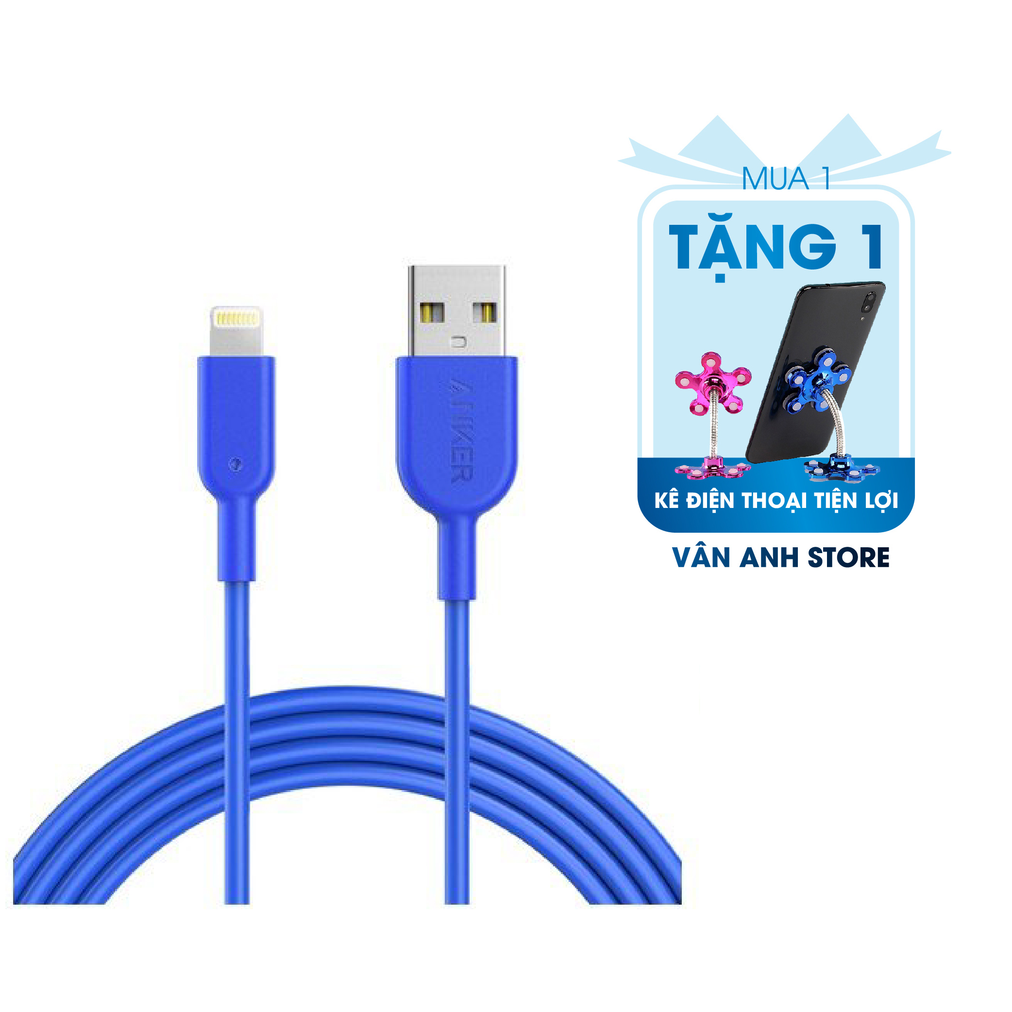 Cáp sạc anker powerline ii usb lightning chuẩn mfi dài 1,8m - a8433 - cáp sạc nhanh siêu bền đạt chứng chỉ apple mfi