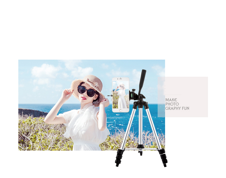 Bộ Tripod chân chụp ảnh 1020mm và giá đỡ điện thoại - Gía đỡ 3 Chân Tripod 3110 105cm Chuyên Chụp Hình Live Stream - giá đỡ điện thoại 3 chân - giá đỡ máy ảnh - gậy tự sướng tặng bút xóa vết bẩn quần áo