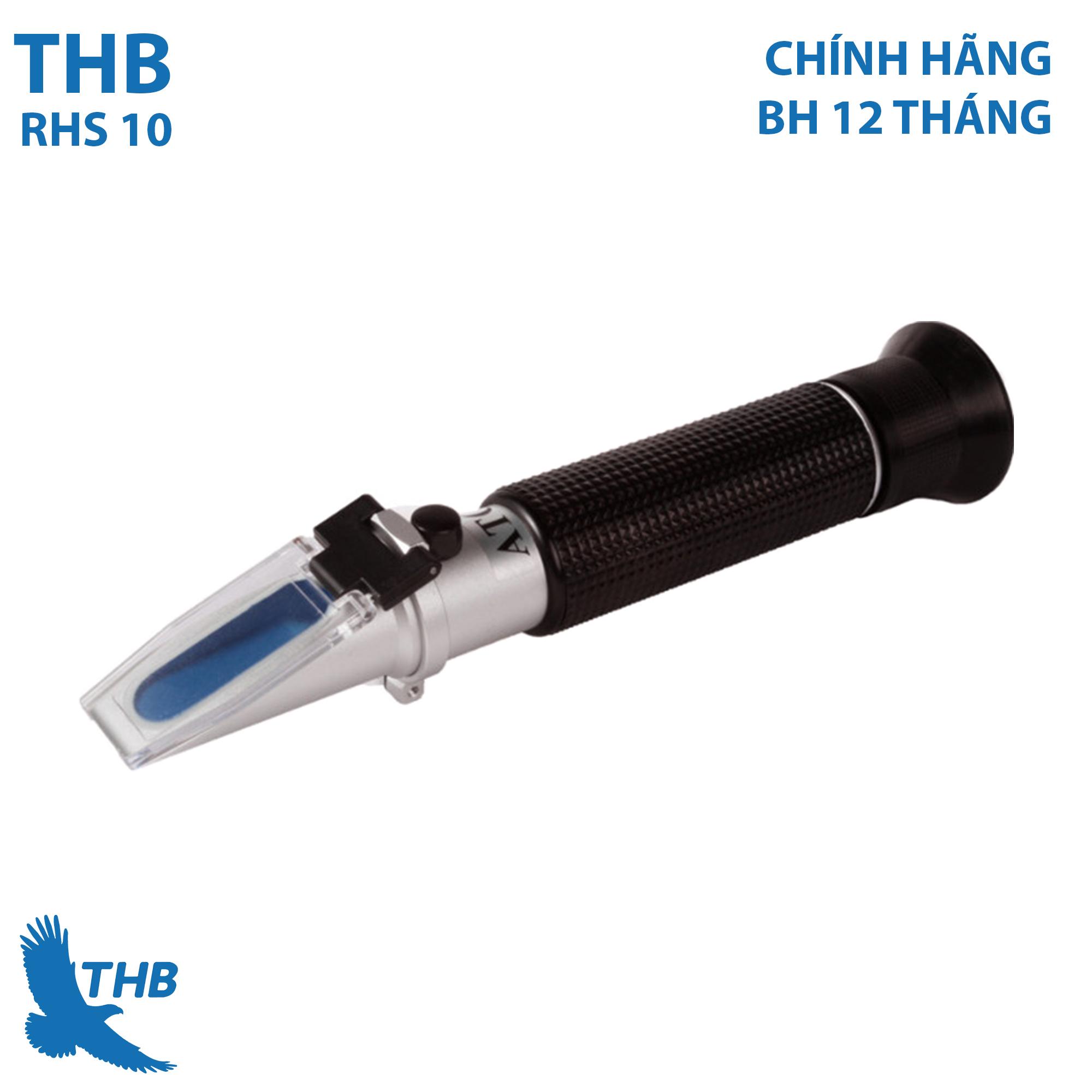 Khúc xạ kế đo độ mặn nước biển RHS 10 Màu đen phối bạc
