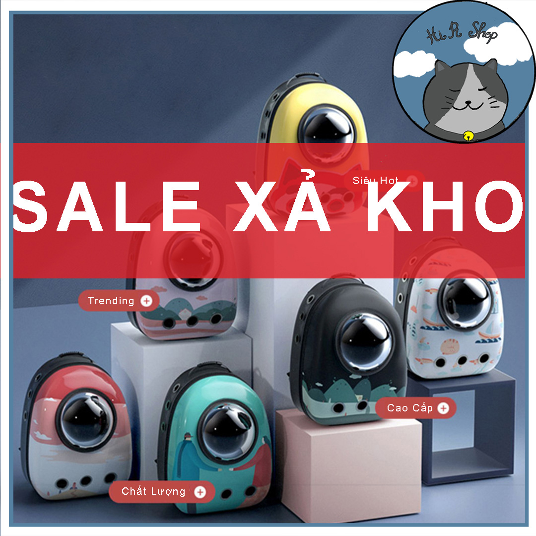[ Giá Sỉ ] Balo Phi Hành Gia Cho Chó Mèo  Balo Chất Liệu Nhựa Cao Cấp Dành Cho Thú Cưng Dưới 7kg