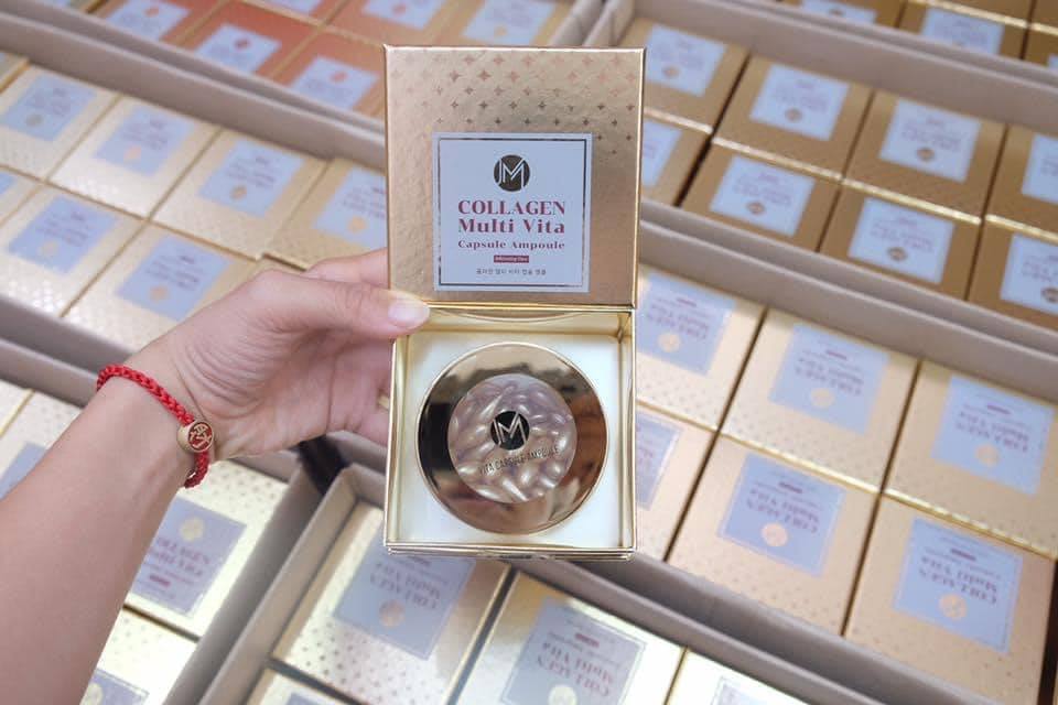 Collagen tươi Ammud – Multi Vita Ampoule apply Hàn Quốc 38v/hộp