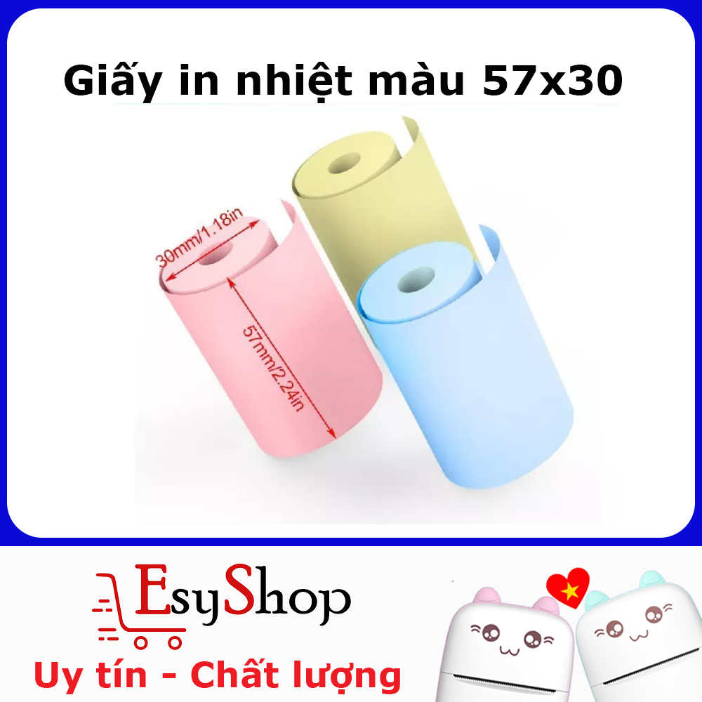 [HCM]Giấy in nhiệt màu cho các máy in nhiệt mini cầm tay