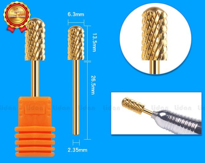 Đầu mài đồng móng phá gel