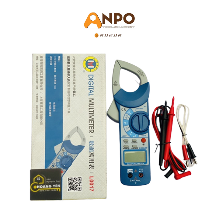 Ampe kìm đo ac kỹ thuật số l0017 c-mart