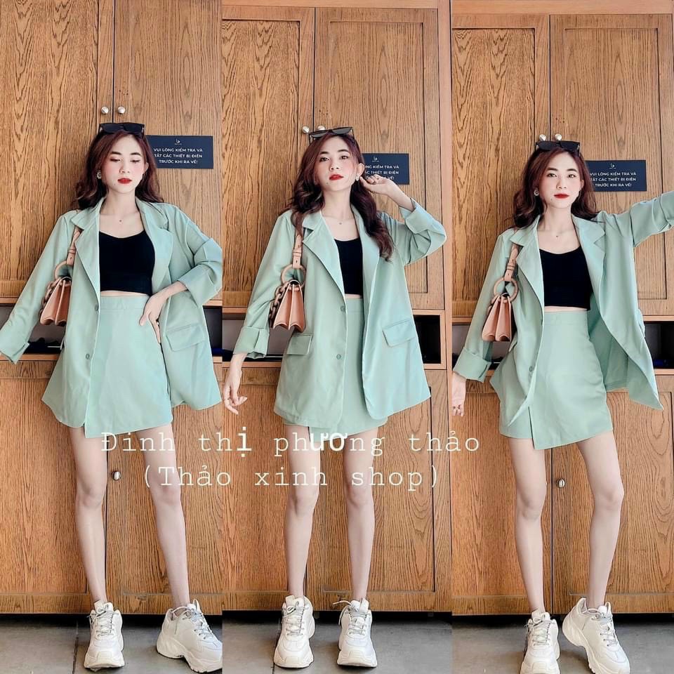 [HCM]SET VEST NỮ NGẮN KÈM QUẦN CỰC XINH THỜI TRANG QUÝ PHÁI TÔN DÁNG CHO CÁC NÀNG BFDA