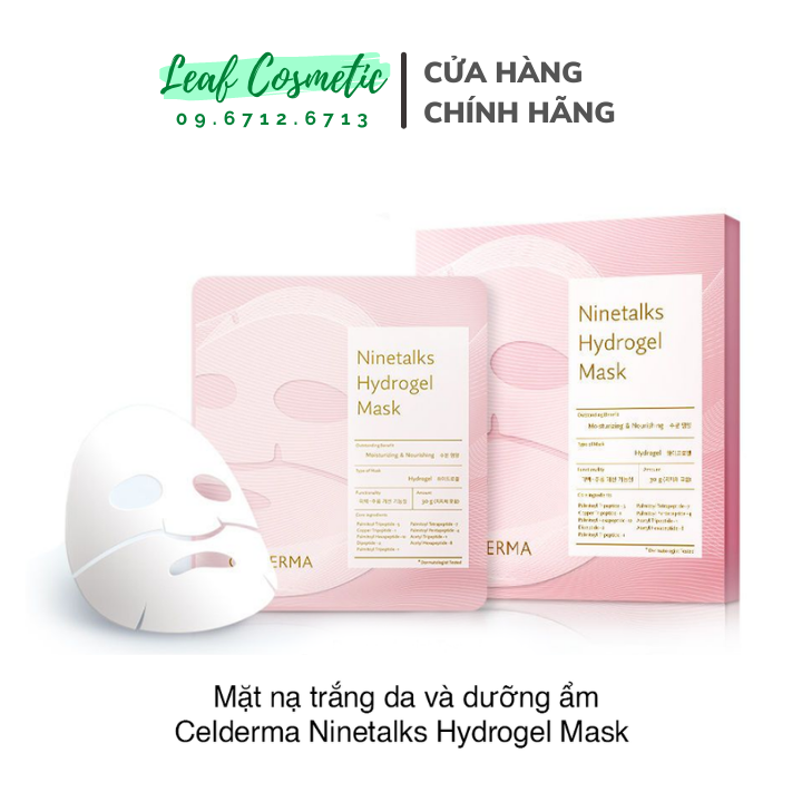 Mặt nạ thạch sinh học Celderma / Cellderma Ninetalks Hydrogel