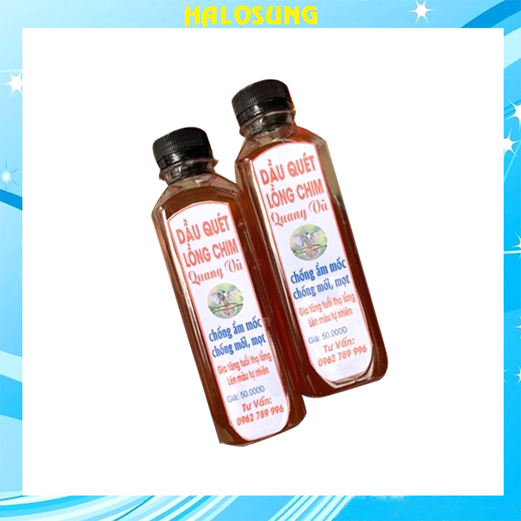 Dầu quét lồng chim Quang Vũ giúp lồng chim bóng mượt cao cấp PK195